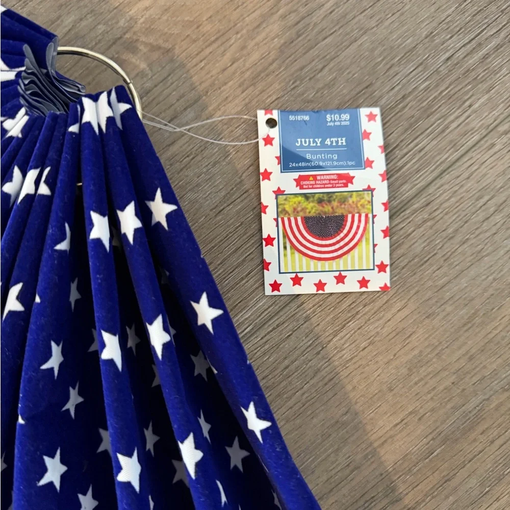 Patriotic Party Set Red White & Blue 4th of July Memorial Day flag decor etc